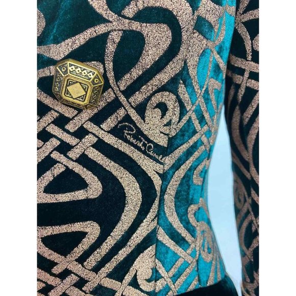 F/W 2006 Vintage Roberto Cavalli Brocade Velvet Coat - Picture 5 of 6